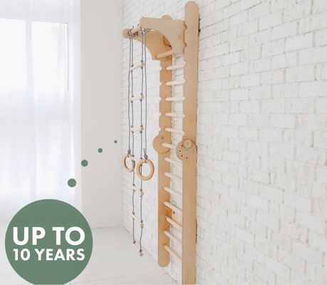 202405 Σουηδική σκάλα 4in1 Παιδικό γυμναστήριο αναρρίχησης με τριγωνικό αναρρίχηση και παιδικό τραπέζι