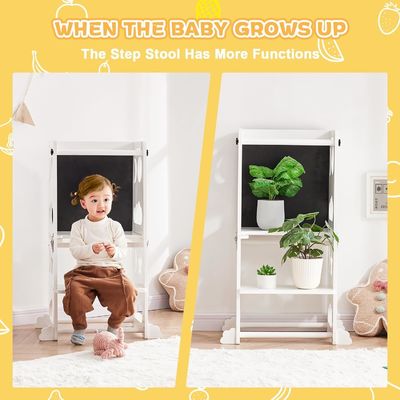 Παιδιά Κουζίνα Στάδιο Στάλος Μάθηση Στάσιμο Πύργο με ρυθμιζόμενη πλατφόρμα Συσκευή Ταχυδρομείου