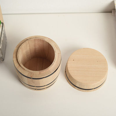 Γενικό βαρέλι αποθήκευσης από ξύλο Προσαρμόσιμο στις προτιμήσεις σας