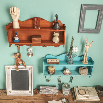 Προσαρμοσμένο σχεδιασμό ξύλινο ράφι κλειδαριού και εισόδου οργανωτή ταχυδρομείου για τοίχο τοποθέτηση