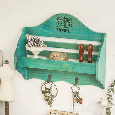 Προσαρμοσμένο σχεδιασμό ξύλινο ράφι κλειδαριού και εισόδου οργανωτή ταχυδρομείου για τοίχο τοποθέτηση