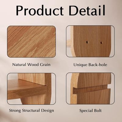 Λειτουργικό πολυλειτουργικό σχεδιασμό ξύλινα πλωτά ράφια για οθόνες γραφείου στο σπίτι