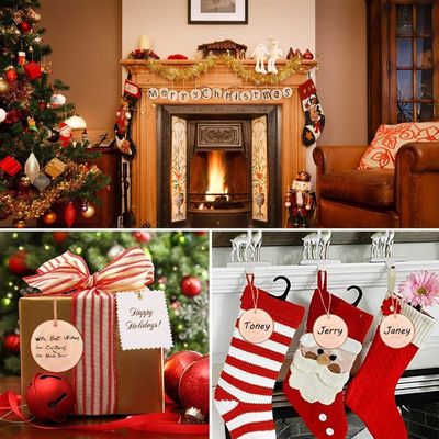 Διακοσμητικά χειροτεχνικά ξύλινο τενεκεδάκι 3,5-4 ίντσες Ατελείωτο φυσικό ξύλο με τρύπα βιώσιμο