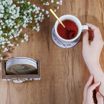 Προσαρμοσμένο λογότυπο Μέγεθος Οικιακή διακόσμηση ξύλινες καρδιές για ποτά