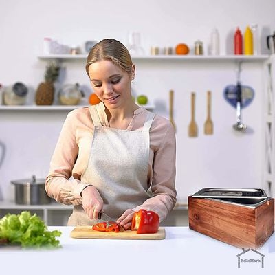 Ατσάλινη κουζίνα κομποστό κουτί με αναδιπλούμενο καπάκι και αντιτριβή εισαγωγή ως το αίτημά σας