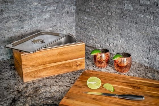 Ατσάλινη κουζίνα κομποστό κουτί με αναδιπλούμενο καπάκι και αντιτριβή εισαγωγή ως το αίτημά σας