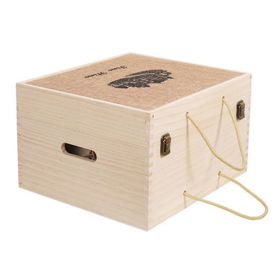 2-6 μπουκάλια Κουτί κρασιού από στερεό ξύλο για δώρο Προσαρμοσμένη παραγγελία Αποδέχεται άμεσα