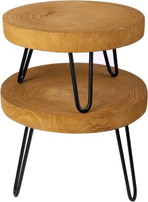 Εφοδιασμός ταχυδρομείου Y Στρογγυλό ξύλινο σταθμό φυτών για εμφάνιση σε σύγχρονα εσωτερικά