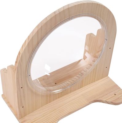 Στον τοίχο ξύλινη γάτα διαστημική κάψουλα διαφανές έπιπλα για εσωτερικές γάτες