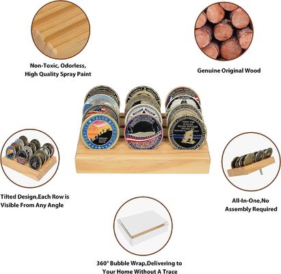 4x6x1inch Στρατιωτικό Challenge Coin Holder Display Stand Rack για νομίσματα μεμονωμένου μεγέθους