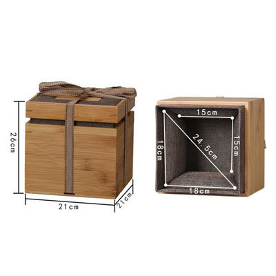 Εγγραφισμένο λογότυπο Συσκευή δώρου Κουτί Περιβαλλοντικό μπαμπού και πολυεστέρα Κουτί ρολόι για άνδρες