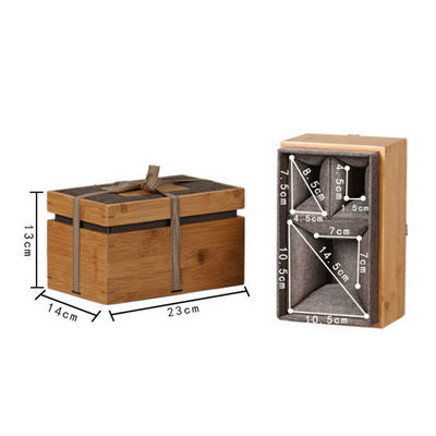 Εγγραφισμένο λογότυπο Συσκευή δώρου Κουτί Περιβαλλοντικό μπαμπού και πολυεστέρα Κουτί ρολόι για άνδρες