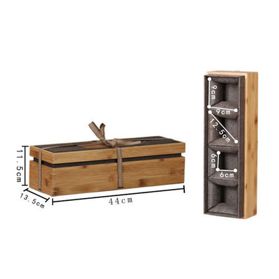 Εγγραφισμένο λογότυπο Συσκευή δώρου Κουτί Περιβαλλοντικό μπαμπού και πολυεστέρα Κουτί ρολόι για άνδρες