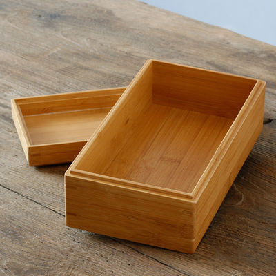 Χειροποίητο βιοδιασπώμενο μπαμπού Κουτί αποθήκευσης Εργαλεία δώρων Κουτάκια μπαμπού ή δανεισμένου ξύλου