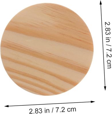 8Pcs ξύλινα κάλυμμα μπαμπού μη διάχυμα κερί γυάλινα βάζα αεροστεγή βάζα ξύλινα βάζα κάλυμμα