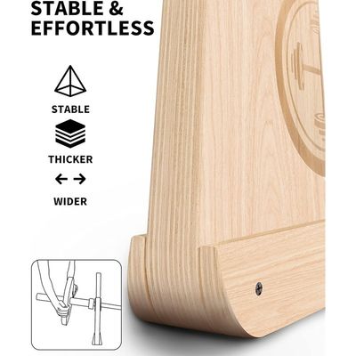 Αδιάβροχο χερούλι ξύλινο Deadlift Barbell Jack για βαρύτητα εκπαίδευση Bar Stand Προσαρμοσμένο λογότυπο