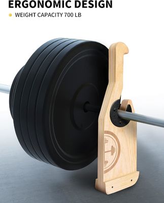 Αδιάβροχο χερούλι ξύλινο Deadlift Barbell Jack για βαρύτητα εκπαίδευση Bar Stand Προσαρμοσμένο λογότυπο