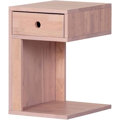 12.5 x 15.75 x 19.75 ίντσες Λακωμένο νυχτερινό τραπέζι με ένα συρτάρι ξύλινο τραπέζι στο κρεβάτι