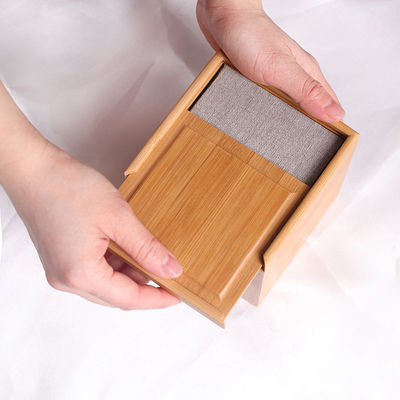Λογογραφική χαρακτική διαφάνεια Κάλυψη Βαμβούλο τετραγωνικό ξύλινο κουτί για δώρα και συσκευασίες προσαρμοσμένες