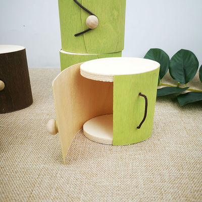 Τετραγωνικό διακοσμητικό κενό χριστουγεννιάτικο φυσικό κάρβουνο ξύλο φλοιού