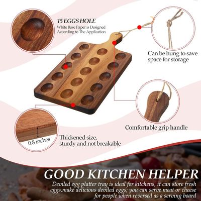 Αντιστρέψιμο ξύλινο δισκοειδές για αυγά όπως το επιθυμείτε