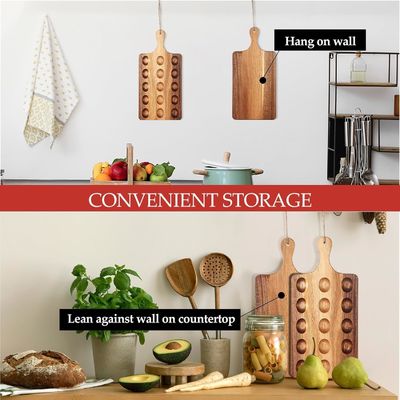 Αντιστρέψιμο ξύλινο δισκοειδές για αυγά όπως το επιθυμείτε