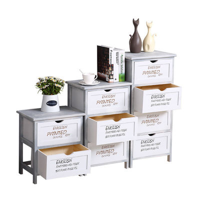 Σύγχρονο στυλ Πολυχρωματικό πράσινο λευκό κιβώτιο συρτάρων για υπνοδωμάτιο κατασκευασμένο από προσαρμοσμένο ξύλο