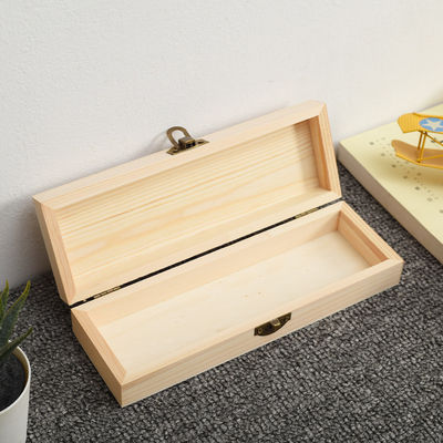 Προσαρμοσμένο πεύκο ξύλο Flip μολύβι Κουτί για την οργάνωση χαρτονομίσματος και αξεσουάρ