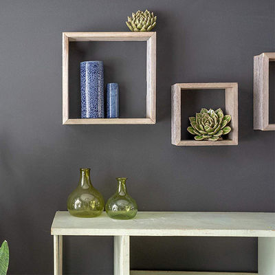 Οργανώστε το χώρο σας με 3 κλασικά φυσικά στερεά ξύλινα πλωτά ράφια