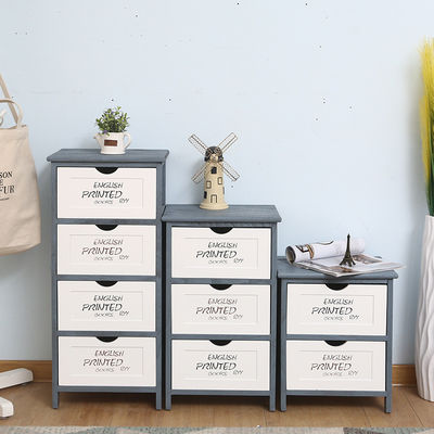 Σύγχρονο γαλλικό στυλ Tallboy Τραπέζι με 4 συρτάρια Προσαρμοσμένο λογότυπο αποδεκτό