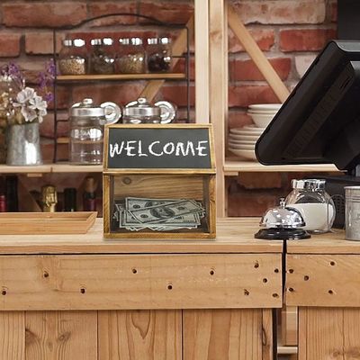 Παιχνίδια Οργανωτής Πολυλειτουργικό κουτί υποβολής ψηφοφοριών με ετικέτα από χάρτη και ακρυλικό παράθυρο