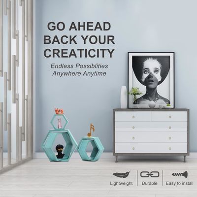 Ξύλινο αγρόκτημα Αποθήκευση Μελισκόνιο Τείχος Ρίχτρα Τείχος Εγκατασταθεί 5 Έκταγωνός πλωτά ράφια