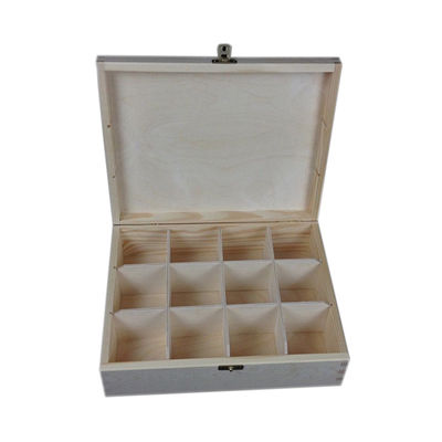 Διαφανές κάλυμμα ξύλινο κουτί αποθήκευσης τσαγιού για εκτύπωση Λαζερική χαρακτική φυσικό οικολογικό σχεδιασμό