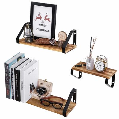 Μεγάλη ποσότητα μοντέρνου σχεδιασμού στερεό ξύλινο τοίχο τοποθετημένο πλωτό ράφι για OEM/ODM