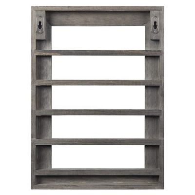 Πενταετή Βίντεζ γκρι εκτύπωση ξύλου καμένη προκλητική κάρτα για τοίχους