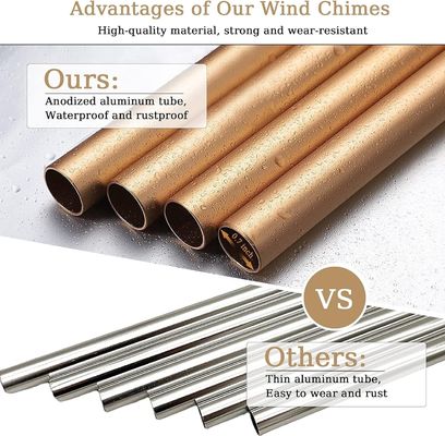 Προσαρμοσμένο δώρο για τη μαμά Προσαρμοσμένο αλουμίνιο συμπόνια μνημείο αιολικά κουδούνια για εξωτερικούς χώρους