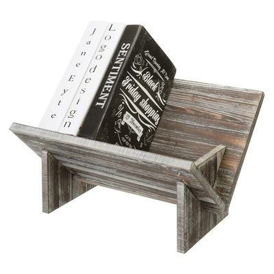 Σπίτι ξύλινη οθόνη βιβλίων Ρετρό στυλ οργανωτής για περιοδικά βιβλία αρχεία άλμπουμ