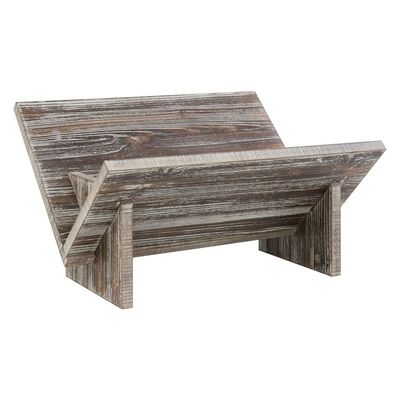 Σπίτι ξύλινη οθόνη βιβλίων Ρετρό στυλ οργανωτής για περιοδικά βιβλία αρχεία άλμπουμ