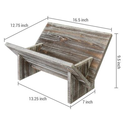 Σπίτι ξύλινη οθόνη βιβλίων Ρετρό στυλ οργανωτής για περιοδικά βιβλία αρχεία άλμπουμ