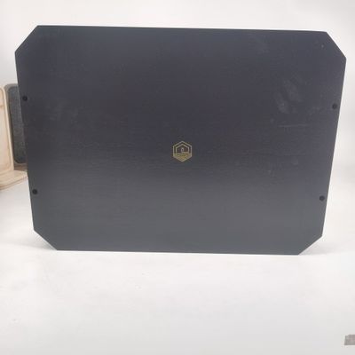 202406 Μαύρο ξύλινο δίσκο για την εξυπηρέτηση των τροφίμων