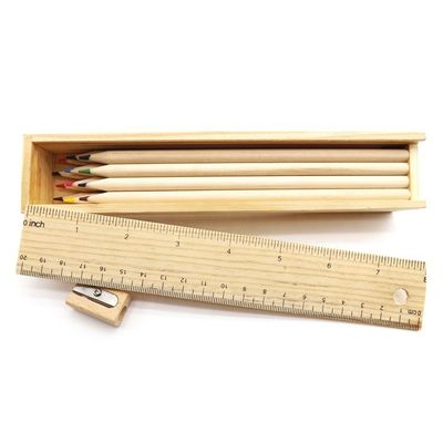 12 Χρωματιστά μολύβια ξύλινο κουτί μολύβια για φοιτητικά χαρτονομίσματα Προσαρμοσμένη παραγγελία αποδεκτή