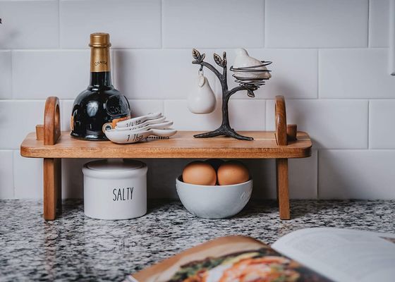 Προσαρμοσμένο λογότυπο Έλεγκτη χειροποίητη διακόσμηση σπιτιού Πλατεία οργανωτής τυρί