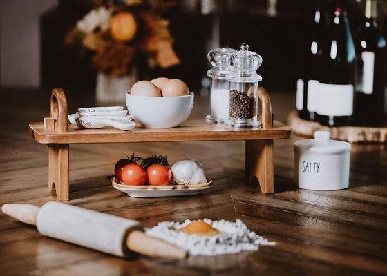 Προσαρμοσμένο λογότυπο Έλεγκτη χειροποίητη διακόσμηση σπιτιού Πλατεία οργανωτής τυρί