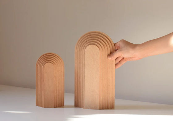 Σύγχρονο σχεδιασμό Προσαρμοσμένη ξύλινη διακόσμηση σπιτιού Γραφική εικόνα Τέχνη διακόσμηση Αψίδα γλυπτική