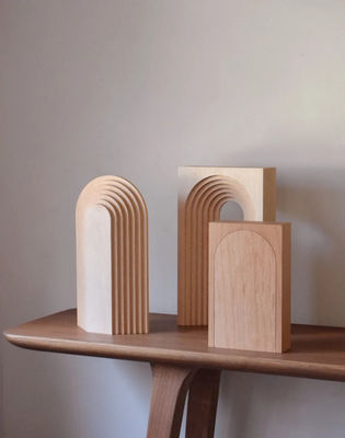 Σύγχρονο σχεδιασμό Προσαρμοσμένη ξύλινη διακόσμηση σπιτιού Γραφική εικόνα Τέχνη διακόσμηση Αψίδα γλυπτική