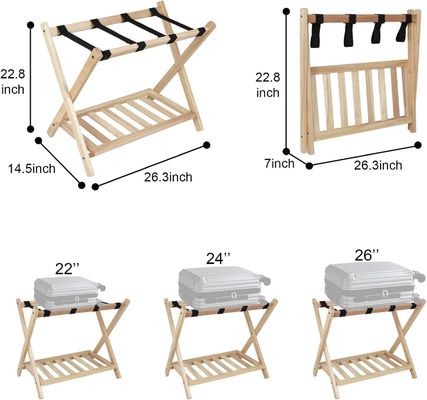 Μεγάλη ποσότητα 2 βαθμίδων αναδιπλούμενων ράφων αποσκευών με ράφι και βαριές ζώνες νάιλον