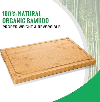 18 X 12 ιντσών Juice Groove Bamboo Cutting Board Μεγάλο Xtra Μεγάλο για Custom Logo κουζίνα