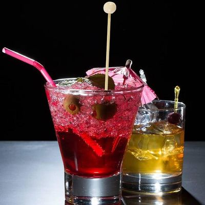 100PCS 6inch Rock Candy Stick με μπάλα ξύλο Swizzle Stick μοντέρνο και απλό σχεδιασμό