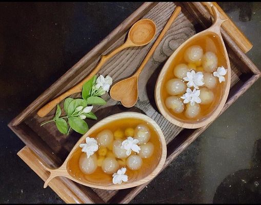 Εργατικά δώρα 6 κομμάτια ξύλινη σαλάτα κουτάλια και πιρούνια δωρεάν δείγμα προσφέρεται