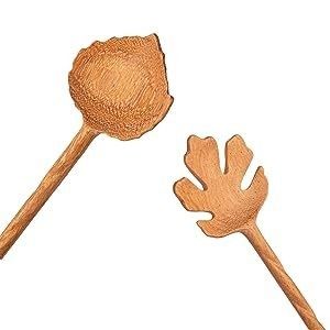 Εργατικά δώρα 6 κομμάτια ξύλινη σαλάτα κουτάλια και πιρούνια δωρεάν δείγμα προσφέρεται